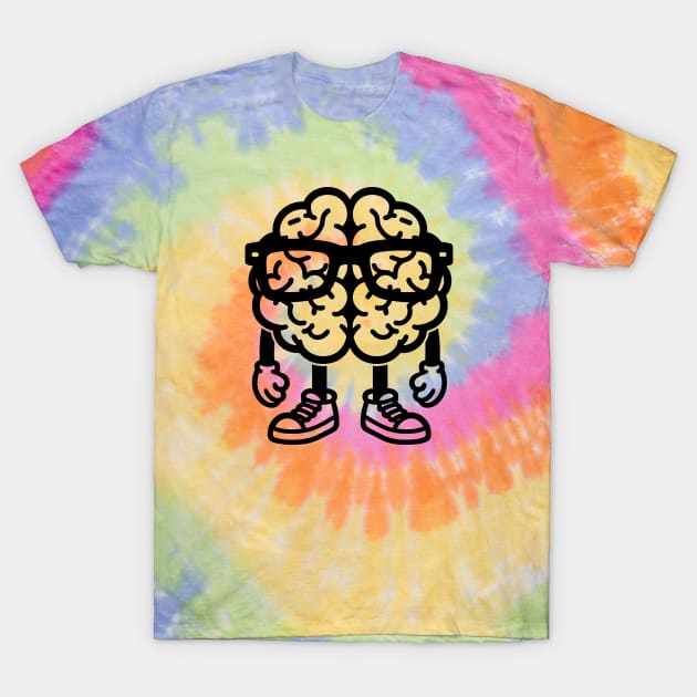 Nerdy Brain T-Shirt by KayBee Gift Shop